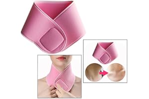 OFKPO Anti-âge pour Le Cou, Echarpe avec Gel Anti-âge pour Le Cou, Réutilisable pour Rendre Le Cou Lisse et sans Ride