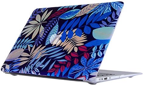MacBook Pro 13 Case, Aomo Tropical Palms Leaves Matte Plastic Frosted Hard Shell Case Cover for 13-Inch MacBook Pro 13.3"with CD Drive[Non-Retina] (Model: A1278) - Blue flowers