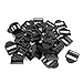 Produktbild Kunststoff Gurtband Ladder Slider Schnallen Verschluss 25mm 30 Stück schwarz