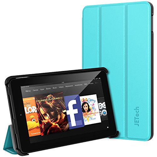 Fire 7 Hülle, JETech Schutzhülle Tasche Case Cover mit Standfunktion für Amazon Fire 7 Tablet (5th Generation - 2015 Modell) (Blau)