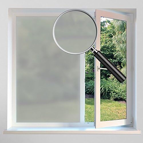 Privacy Window Film Frosted Window Stickers 76 cm x 200cm - Anti-UV Films Self-adhesive Decorative Glass Window Cling for Privacy Home Rental Apartment Living Room Bedroom Kitchen Lobby Porch Office Meeting Room