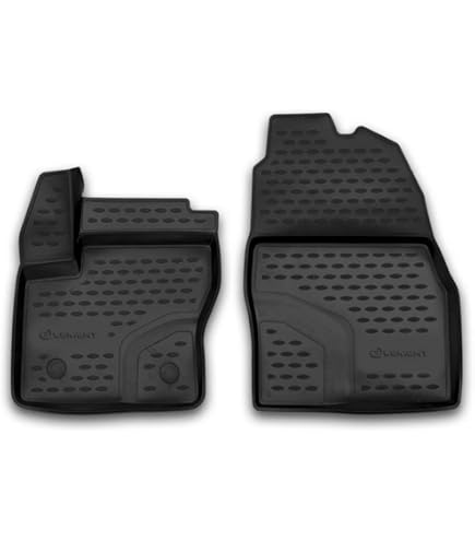 Tappetini In Gomma Per Ford Connect Transit 2014-2023 - Design A Vaschetta, Antiscivolo, Colore Nero - Foto 11