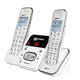 Geemarc Amplidect295 TWIN PACK -Amplified Cordless Twinpack Telephones with  Integral Answering Machine and Caller ID- UK Version
