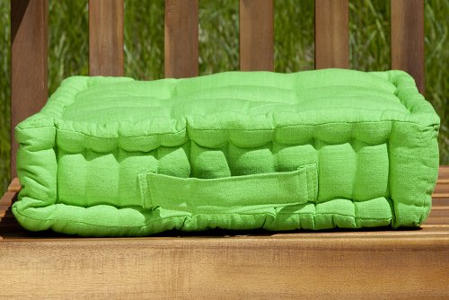 Design Sitzkissen SUN Lime 40x40cm Auflage Sitzauflage Baumwolle Gartenmöbel Auflage Stuhlkissen Innen und Außen - 7