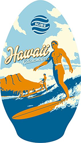 Slidz Duke Skimboard Mixte Enfant, Bleu/Orange, Taille 35