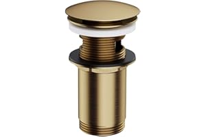 Aquabad Omnires Click-Clack A706BR - Tapón para Lavabo de baño con desbordamiento Klik-klak bronce-A706BR, Bronce Antiguo