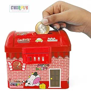 GoDazzl Coin Box for Kids with Number Lock, Metal Money Saving Bank Girls, Piggy Bank with Lock Gift, Storage Gullak for Return Gifts for Boys (1 Pc, Random)