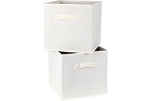 CASÂME Cube de Rangement intissé 28x28cm - Lot de 2