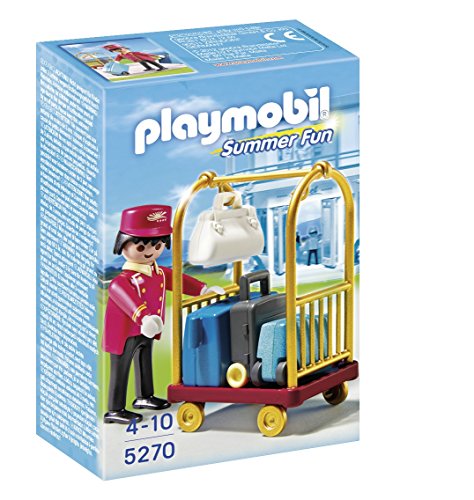 Playmobil - Portero con Carro de Equipaje, Set de Juego (5270)