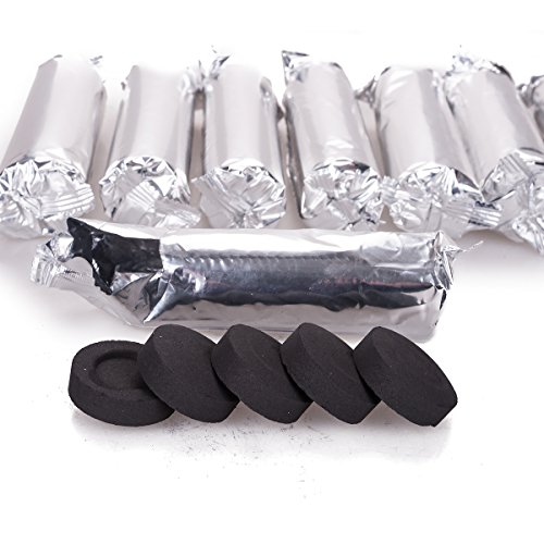 Topgoods Wasserpfeife Shisha Hookah mit 2 Schläuchen ca.53cm inkl. Alu Folie, Kohle, Kohlezange Zubehör NEU Händler Rot(Shisha + Alu folie und Kohle) - 6