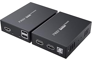 PWAY PW-HT225HK HDMI KVM USB Extender 165ft / 50m Transmission sur Single Cat5e / 6/7 Full HD 1080P Support Loop out 3D EDID Fonction