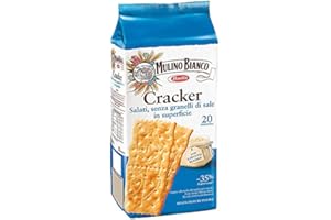 PRESTIGE FOOD & WINE Cracker Salati Senza Granelli di Sale *20 Porzioni* - MULINO Bianco - 500gr (1)