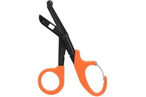 Lantro JS Forbici mediche, cesoie per traumatologia, Forniture mediche cesoie per bendaggi, cesoie mediche per Infermieri per chirurgia(Orange)
