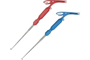 CYPREASON Angelhaken Entferner Edelstahl Angeln Aushaken Disgorger Tragbarer Angelhaken Entferner Auszieher Angelzubehör, Haken Entferner Angeln, Tyer Fast Knotter, 3 Enden