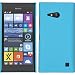 Produktbild PhoneNatic Case für Nokia Lumia 730 Hülle hellblau gummiert Hard-case + 2 Schutzfolien
