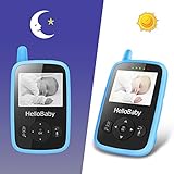 HelloBaby HB24 2.4″ Digital Funk TFT LCD Drahtlos Babyphone Wireless Video Kamera Baby Monitor Babyviewer Überwachung Nachtsicht + Temperatursensor - 7
