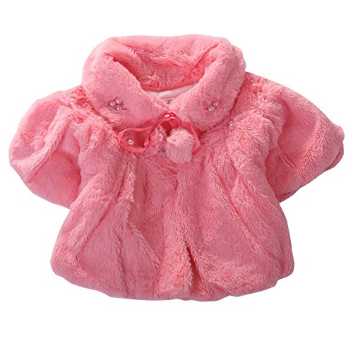 WANGSAURA Infant Baby Girl Faux Fur Fleece Coat Winter Warm Jacket Outwear Clothes