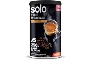 SOLO - Caffè Monorigine Vietnam, Caffè in Grani Tostati, 250 g, 100% Robusta Naturale