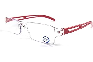 KoKoBin Occhiali da lettura senza cornice ausilio alla lettura con filtro luce blu Aiuto alla lettura anti luce blu per uomini e donne