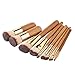Segolike 9 Pieces Bamboo Handle Make up brushes Powder Foundation Blush Cosmetic Kit RS.570.00