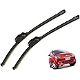 Auto Hub Car Wiper Blade Compatibility with Chevrolet Spark - Set of 2 Pcs (D-22,P-14)