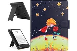 HoYiXi Custodia Universale Compatibile con 6-6.8'' Kobo/PocketBook/Tolino/Sony E-Book Reader 6.8'' Kindle Paperwhite/6" Nuovo Kindle 2022 & 2019/Kobo Clara HD/Kobo Clara 2E Cover con Stand,Principe.