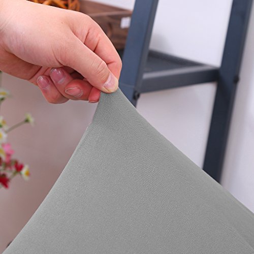Einzelschlafcouch Sitzbezug Slipcover Sofa Husse Dekor Spandex-Stretch – Grau - 6