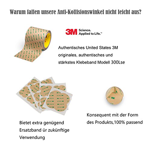 Schutz baby,Eckenschutz und Kantenschutz Hochtransparent aus Kunststoff für Tisch- und Möbel-Ecken – Stoßschutz für Baby’s und Kinder (12 Stück) - 5