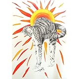 Zeichnung: Yoga Katze 