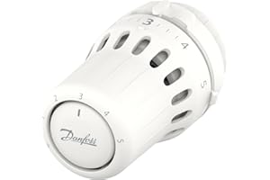 Danfoss React RA click, Vanne thermostatique de radiateur avec soufflet thermostatique rempli de liquide et capteur intégré