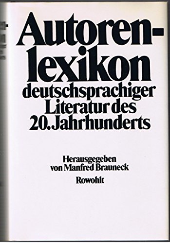 Download Autorenlexikon deutschsprachiger Literatur des 20. Jahrhunderts Download Autorenlexikon deutschsprachiger Literatur des 20. Jahrhunderts