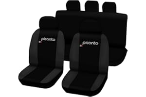 Lupex Shop PICANTO N. GS Housses de siège Auto, Gris foncé