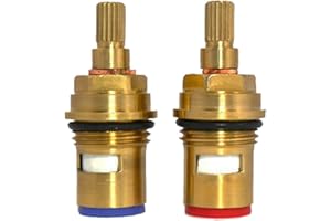 TAP MAGICIAN 18 Spline Replacement Ceramic Disc Tap Valve Quarter Turn Gland No Threaded Collar CC13 Compatible Zucchetti R9742P.9501