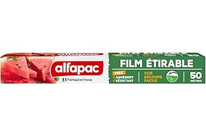 alfapac - film étirable 50M - très adhérent et résistant - fabriqué en France