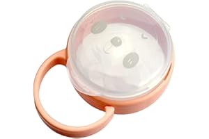 WATAWATA Baby Dummy Case, Pacifier Case, Travel Soother Box, Transparent Soother Pod Pacifier Holder Box for Kids (Mid, Pink)