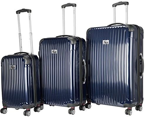 Chariot Paola 3-Piece Hardside Expandable Lightweight Spinner, Navy