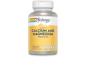 Solaray Calcium & Magnesium | 2:1 Ratio | Calcio y& Magnesio | 90 Count