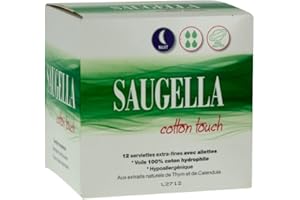 Rottapharm Saugella cotton touch serviettes nuit x12