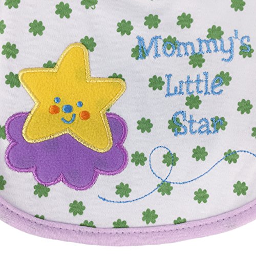 Ateid 9er Baby Lätzchen Wasserdicht Weicher Latz aus Baumwolle mit Klettverschluss - 5