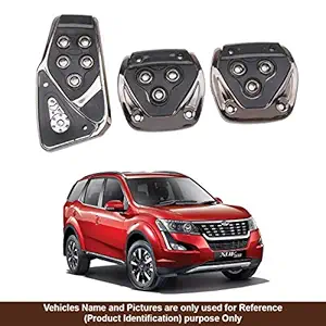 Oshotto 3 Pcs Non-Slip Manual CS-375 Car Pedals kit Pad Covers Set Compatible with Mahindra XUV-500 (Black)