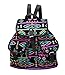 Produktbild yeah67886 Mädchen Damen Reise Schultasche Retro Floral Schlucken Leinwand Rucksack Rucksack