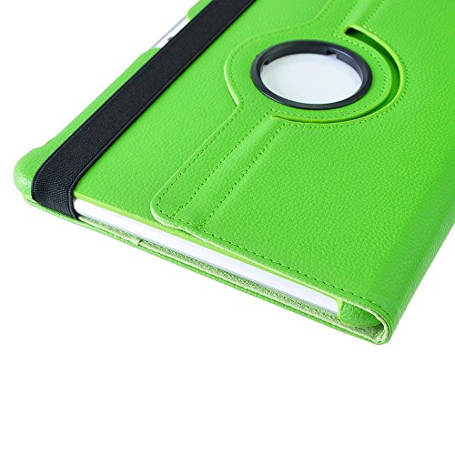 COOVY® 360° ROTATION COVER FÜR SAMSUNG GALAXY TAB 10.1 N GT-P7500 GT-P7501 GT-P7510 GT-P7511, TAB 2 10.1 GT-P5100 GT-P5110 SMART HÜLLE TASCHE ETUI CASE SCHUTZ STÄNDER Farbe grün - 5