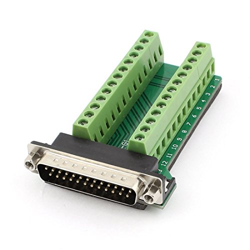 Adattatore di maschio - TOOGOO(R) DB25 D-SUB adattatore di maschio RS232 per modulo terminale segnale di bordo di sblocco