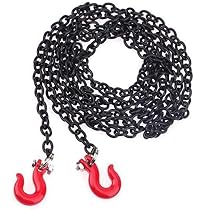 Catena Di Traino Con Gancio In Metallo Per Auto RC Scala 1:10 - Compatibile Traxxas TRX-4, Axial SCX10, D90, TF2 - Foto 2