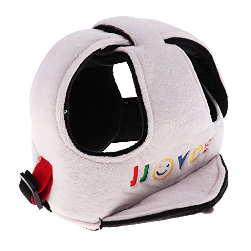 Preisvergleich Produktbild Prettyia Baby Helmet Schutzhelm Babyhelm Einstellbare Sicherheit Kopfschutz Kopfschutzmütze Kappe - Grau