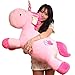 Produktbild KiKa Monkey Einhorn Plüschtiere Weiches Kissen (Rosa-80cm)