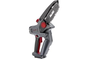 AL-KO Akumulatorowa mini piła łańcuchowa CSM 1815, 18 V litowo-jonowa, długość cięcia 15 cm, grubość cięcia 13 cm, SDL® Smart Dynamic lubrication, w zestawie walizka do noszenia i olej łańcuchowy