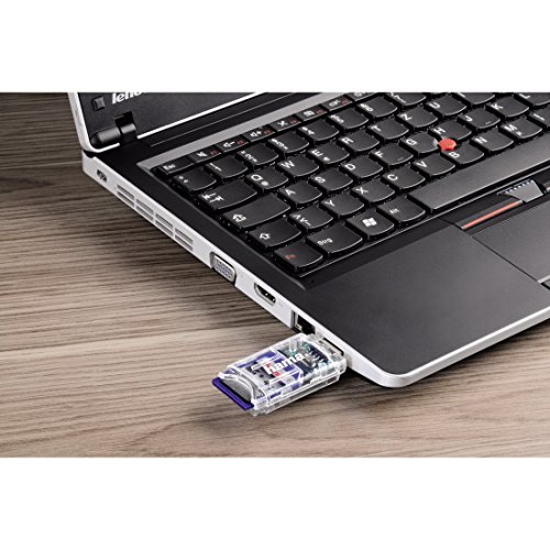 Hama Multi-Kartenleser „8in1“ (u.a. microSD/SDHC, SD/SDHC, MMC, USB 2.0), transparent - 3