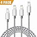 Price comparison product image iPhone Charger Cable Lightning Cable 3FT 6FT 6FT 10FT 4Pack Charging USB Syncing Data Nylon Braided Cord Compatible with iPhone Xs/Max/XR/X/8/8 Plus/7/7 Plus/6/6S/6 Plus/5S/SE/Mini/Air/Pro F14