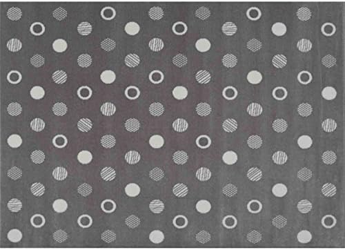 Chanel Aratextil for Child Room Rug 100% Acrylic (Grey – Size 140 x 140 cm Weight 2.4 kg Child Decor Original High Quality